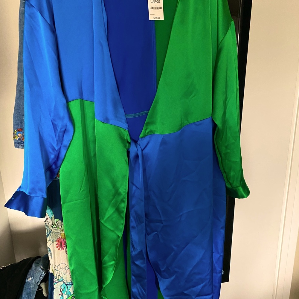 Wraparound dress.
